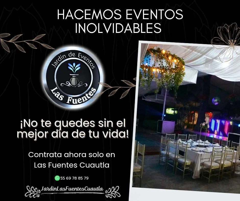 Evento nocturno en Jardín Las Fuentes